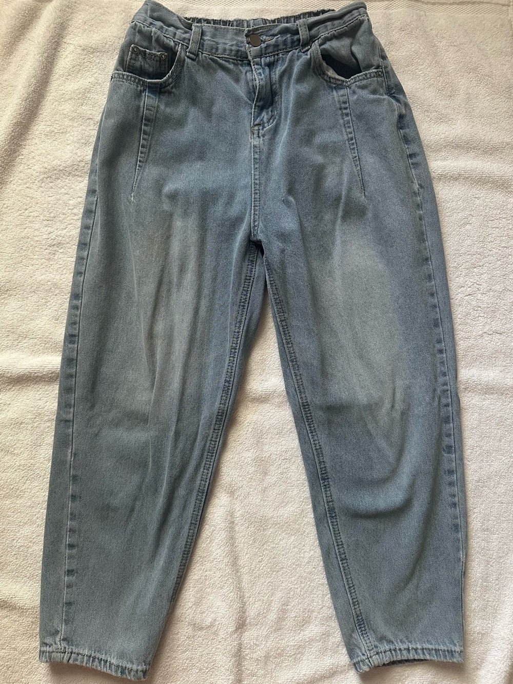 Women's Mid-Rise Relaxed Fit Jeans - Light Blue